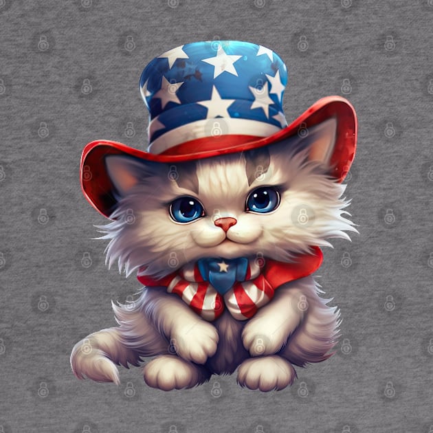 Patriot Farm Cat by Chromatic Fusion Studio